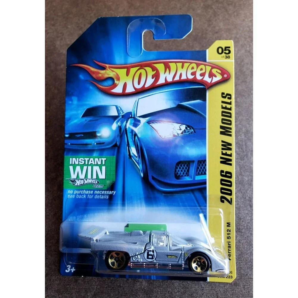Hot Wheels FERRARI 512 M Metalflake Gray #005/223 2006 NEW MODELS #5/38 GOLD 5SP